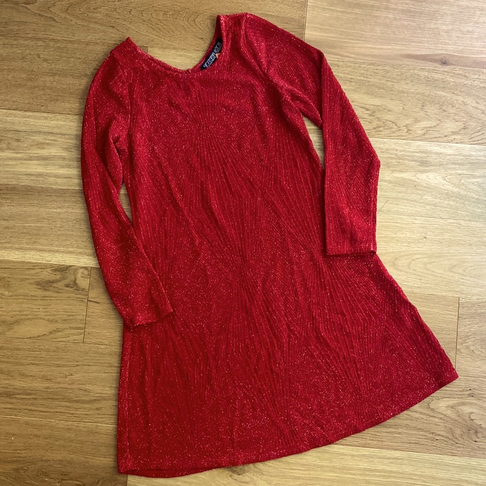 NEW! Sparkly red dress- perfect for the holidays!